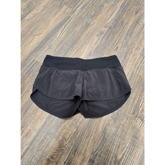 Lululemon Speed Up Shorts 2.5" Black Size 4 Run Athletic Liner Zip Pocket - Picture 3 of 9